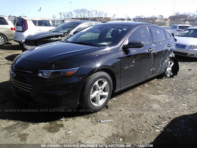 1G1ZB5ST3GF284536 - 2016 CHEVROLET MALIBU LS 黑色 照片 2