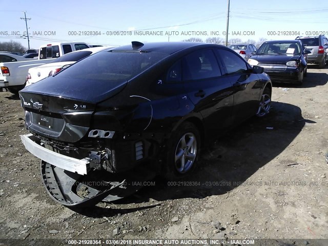 1G1ZB5ST3GF284536 - 2016 CHEVROLET MALIBU LS 黑色 照片 4