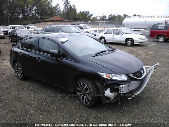 2HGFB2F93FH512847 - 2015 HONDA CIVIC EXL BLACK photo 1