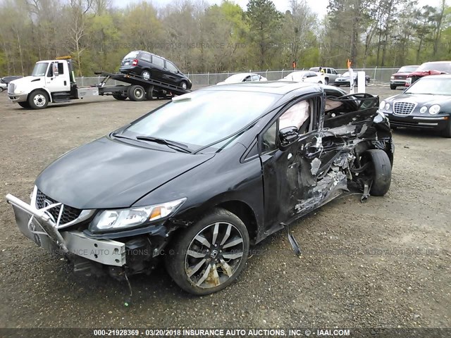 2HGFB2F93FH512847 - 2015 HONDA CIVIC EXL BLACK photo 2