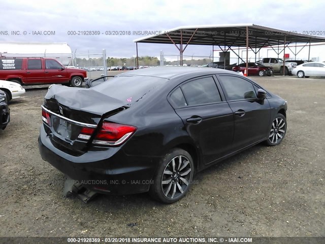 2HGFB2F93FH512847 - 2015 HONDA CIVIC EXL BLACK photo 4