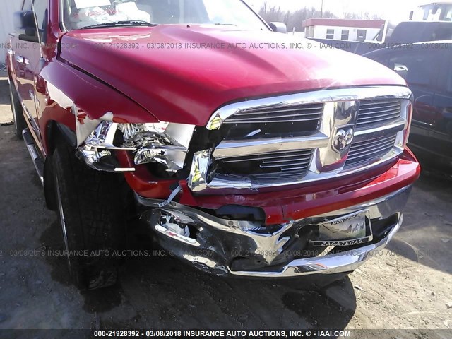 1D7RB1CT5AS203801 - 2010 DODGE RAM 1500 RED photo 6