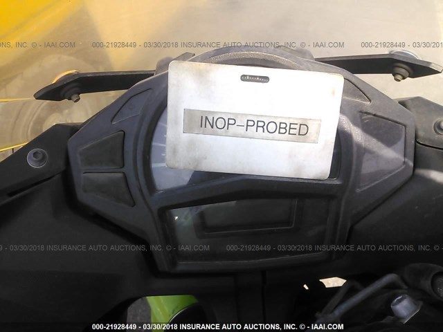 JKAEXEE18CDA02637 - 2012 KAWASAKI EX650 EC GREEN photo 7