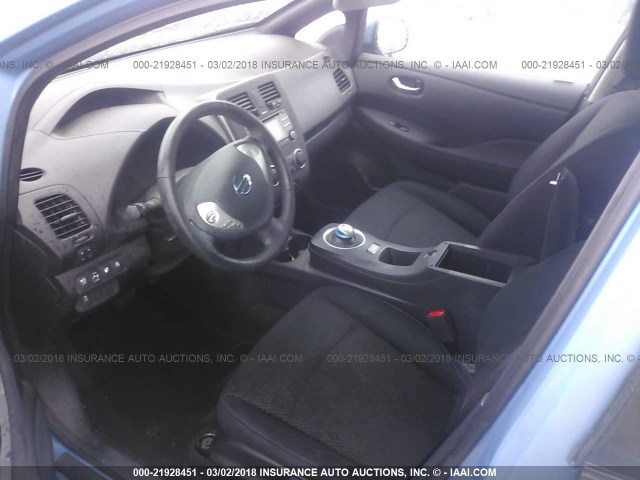 1N4AZ0CP0DC415431 - 2013 NISSAN LEAF S/SV/SL BLUE photo 5