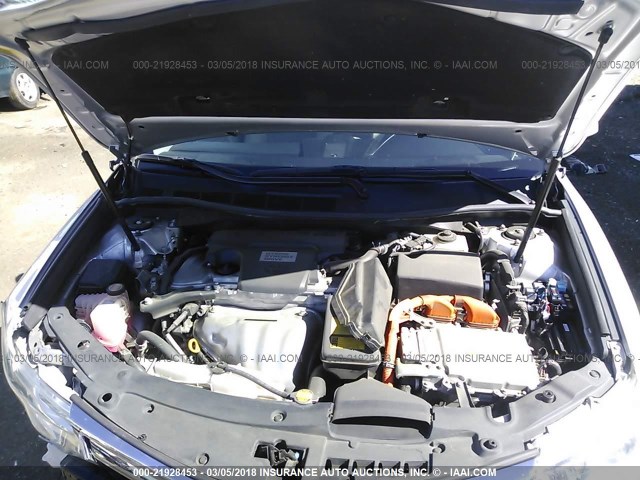 4T1BD1FK4EU136610 - 2014 TOYOTA CAMRY HYBRID/LE/XLE 银色 照片 10