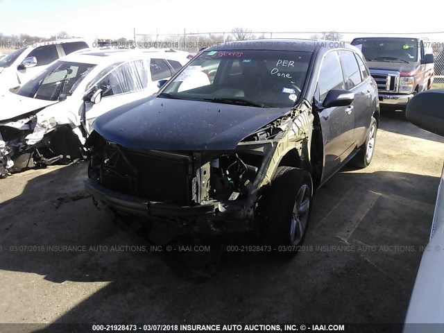 2HNYD2H35DH523656 - 2013 ACURA MDX TECHNOLOGY GRAY photo 2