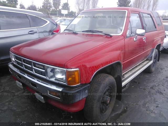 JT4RN62D4G0061003 - 1986 TOYOTA 4RUNNER RN60 RED photo 2