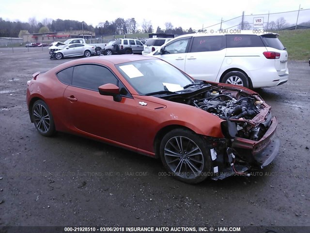 JF1ZNAA15E8709429 - 2014 TOYOTA SCION FR-S ნარინჯისფერი ფოტო 1