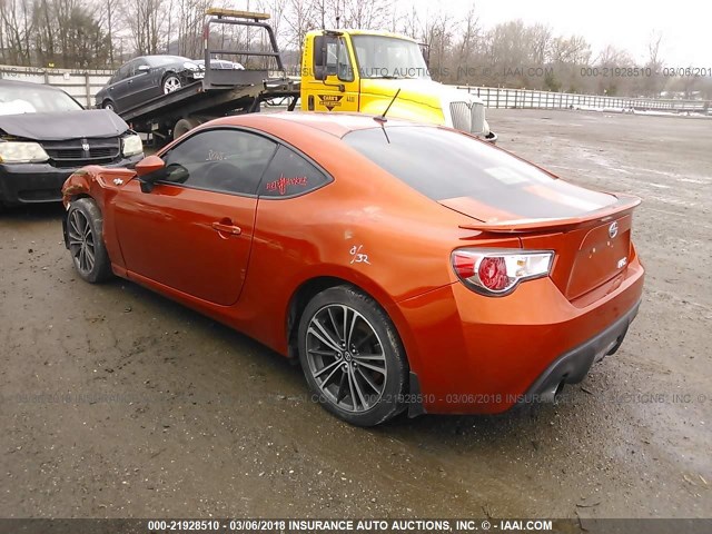 JF1ZNAA15E8709429 - 2014 TOYOTA SCION FR-S ნარინჯისფერი ფოტო 3