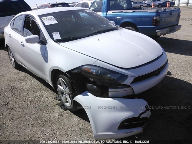 1C3CDFBBXFD309063 - 2015 DODGE DART SXT WHITE photo 1