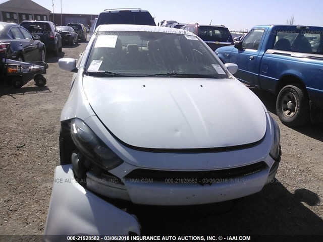 1C3CDFBBXFD309063 - 2015 DODGE DART SXT WHITE photo 6