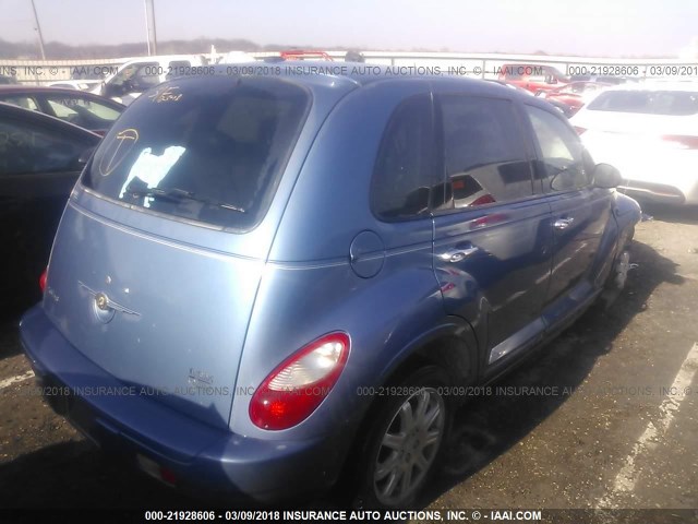 3A4FY58B97T579275 - 2007 CHRYSLER PT CRUISER TOURING BLUE photo 4