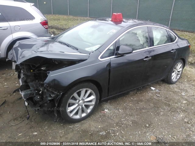 1G4PP5SK4D4134476 - 2013 BUICK VERANO BLACK photo 2