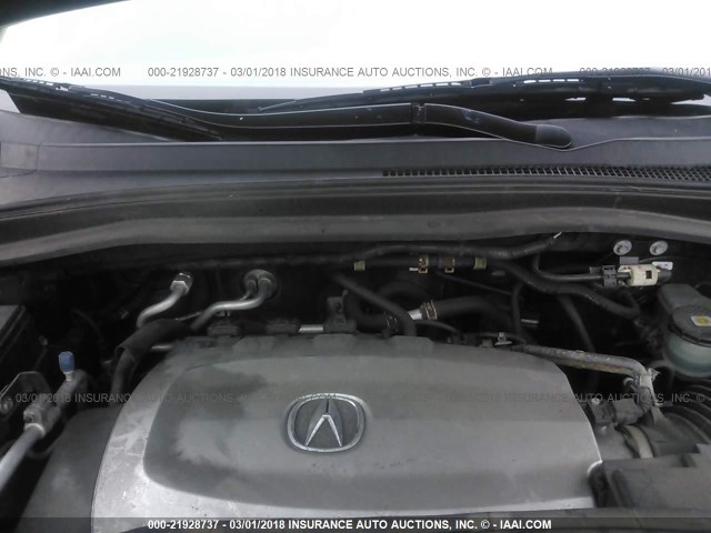 2HNYD2H63BH508449 - 2011 ACURA MDX TECHNOLOGY BLACK photo 10