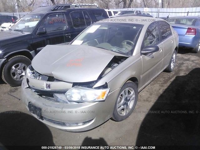 1G8AL52F94Z171366 - 2004 SATURN ION LEVEL 3 GOLD photo 2