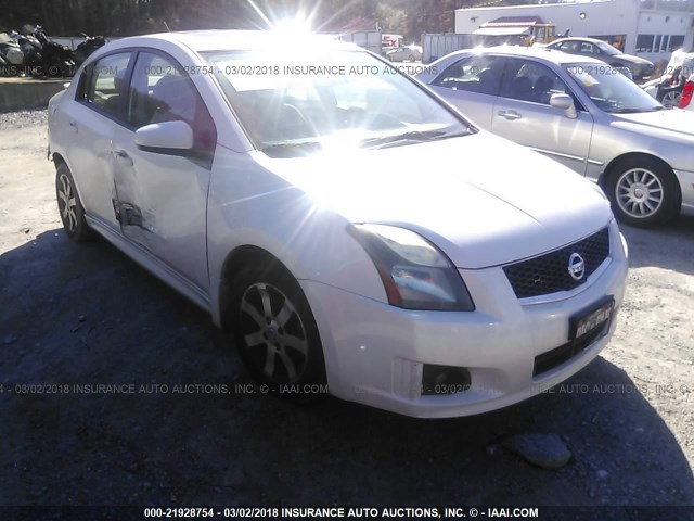 3N1AB6AP9BL721410 - 2011 NISSAN SENTRA 2.0/2.0S/SR/2.0SL WHITE photo 1