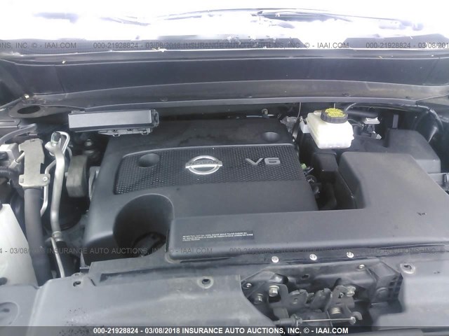 5N1AR2MMXEC721740 - 2014 NISSAN PATHFINDER S/SV/SL/PLATINUM 蓝色 照片 10