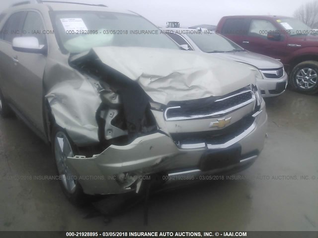 2GNFLHEK5E6175487 - 2014 CHEVROLET EQUINOX LTZ SILVER photo 6