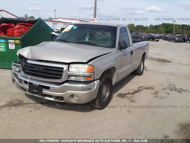 1GTEC14T64Z145469 - 2004 GMC NEW SIERRA C1500 SILVER photo 2