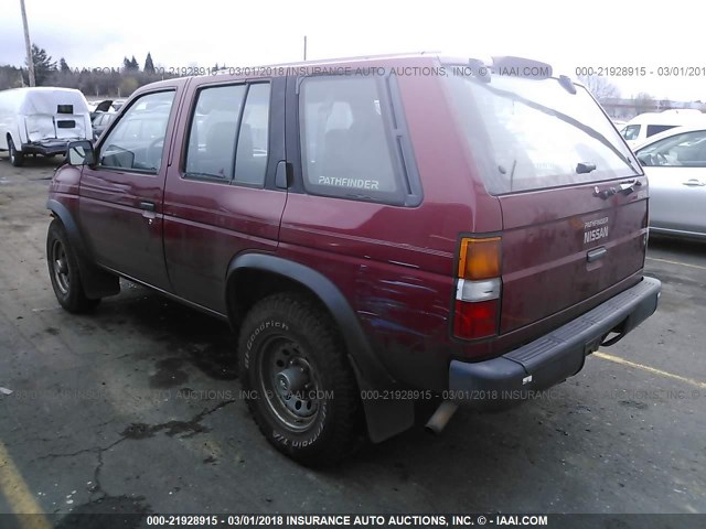 JN8HD17Y6SW018158 - 1995 NISSAN PATHFINDER LE/SE/XE RED photo 3