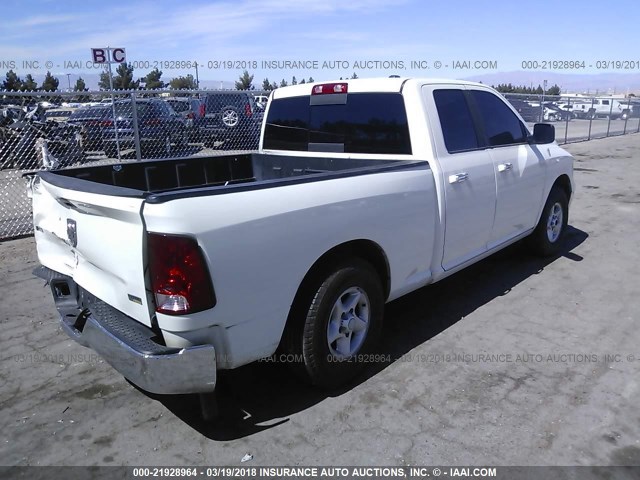 1D3HB18P59S796595 - 2009 DODGE RAM 1500 WHITE photo 4