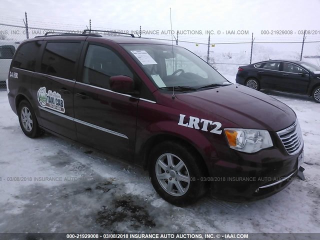 2C4RC1BG6DR656763 - 2013 CHRYSLER TOWN & COUNTRY TOURING RED photo 1