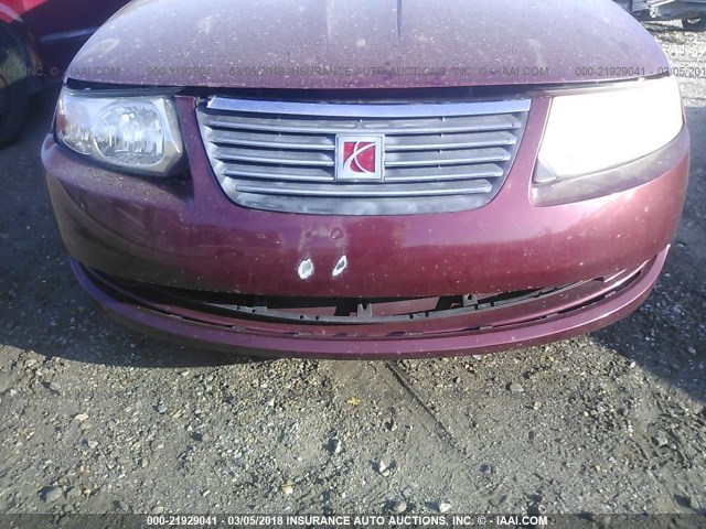 1G8AJ55F96Z177611 - 2006 SATURN ION LEVEL 2 栗色 照片 6