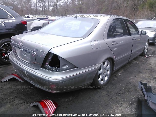 WDBNG84JX6A475174 - 2006 MERCEDES-BENZ S 500 4MATIC GRAY photo 4