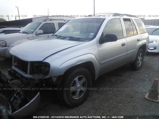 1GNDT13S362277239 - 2006 CHEVROLET TRAILBLAZER LS/LT GRAY photo 2