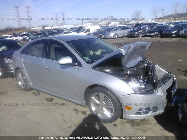 1G1PG5SC8C7388016 - 2012 CHEVROLET CRUZE LT SILVER photo 1