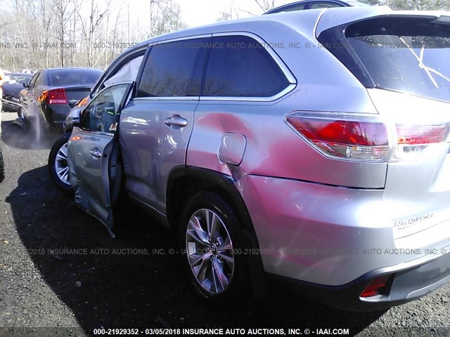 5TDBKRFH4GS337847 - 2016 TOYOTA HIGHLANDER LE/LE PLUS SILVER photo 6