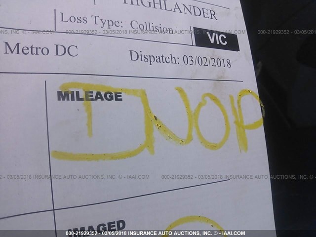 5TDBKRFH4GS337847 - 2016 TOYOTA HIGHLANDER LE/LE PLUS SILVER photo 7