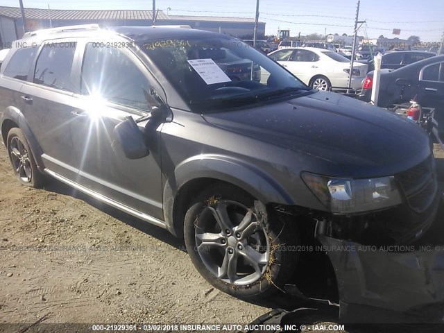 3C4PDCGB0FT543629 - 2015 DODGE JOURNEY CROSSROAD GRAY photo 6