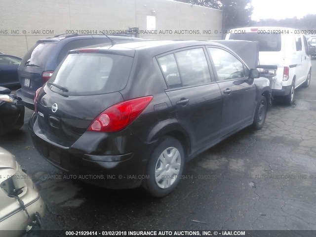 3N1BC1CP0BL379198 - 2011 NISSAN VERSA S/SL BLACK photo 4