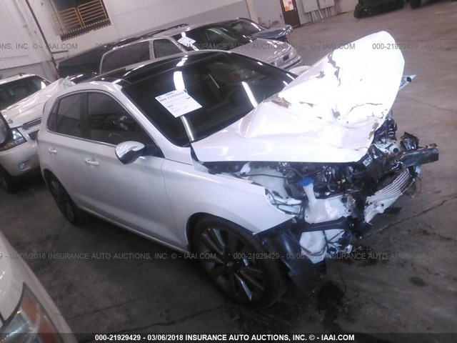 KMHH55LC7JU037382 - 2018 HYUNDAI Elantra GT SPORT WHITE photo 1