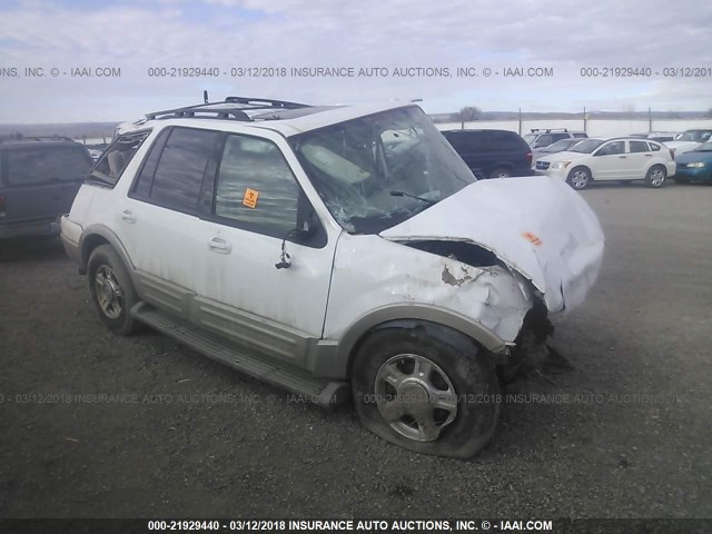 1FMFU185X5LB03285 - 2005 FORD EXPEDITION EDDIE BAUER WHITE photo 1