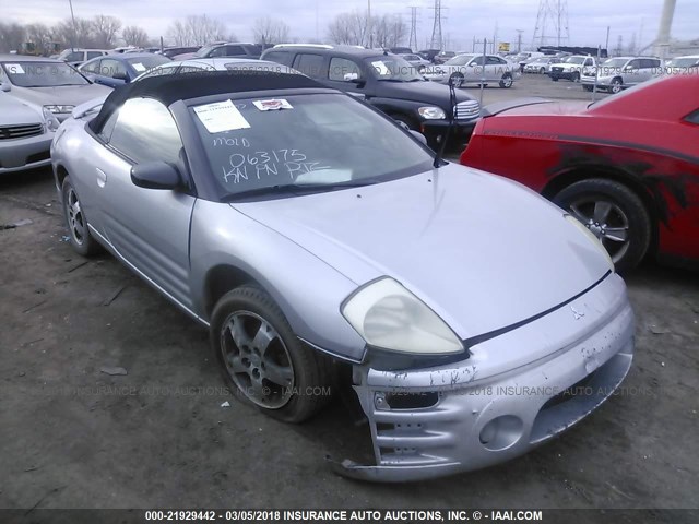 4A3AE45G64E063175 - 2004 MITSUBISHI ECLIPSE SPYDER GS SILVER photo 1