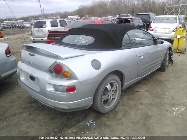 4A3AE45G64E063175 - 2004 MITSUBISHI ECLIPSE SPYDER GS 银色 照片 4