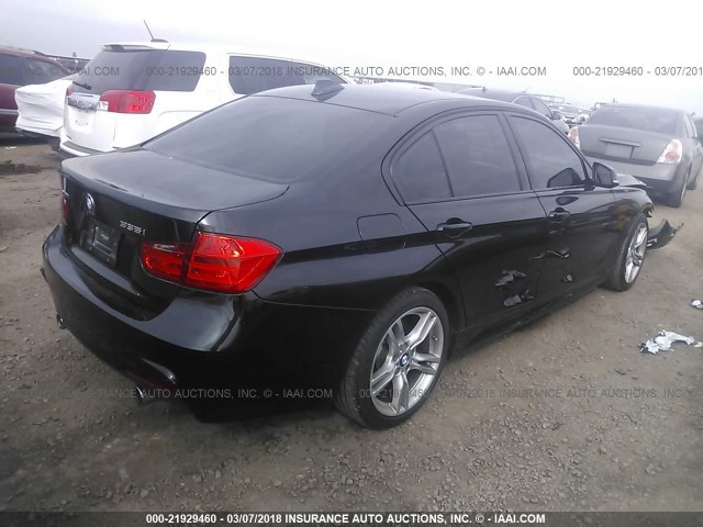 WBA3B9C56EP458642 - 2014 BMW 335 XI BLACK photo 4