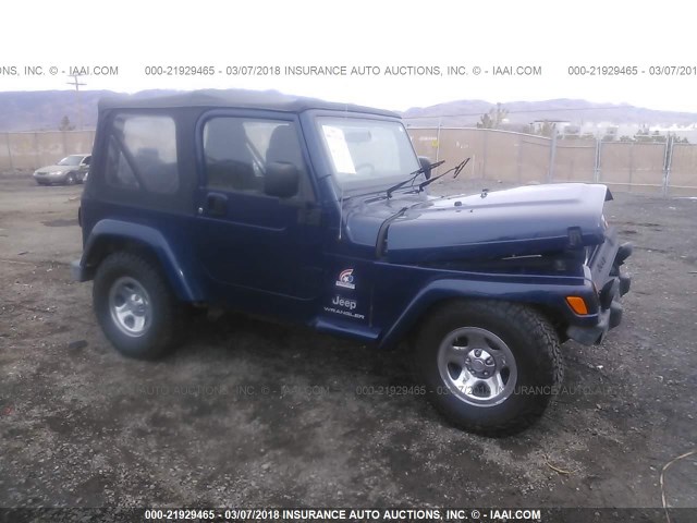 1J4FA39S63P352521 - 2003 JEEP WRANGLER COMMANDO/X BLUE photo 1