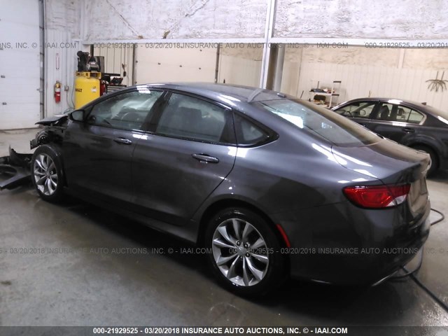 1C3CCCBB4FN691148 - 2015 CHRYSLER 200 S GRAY photo 3