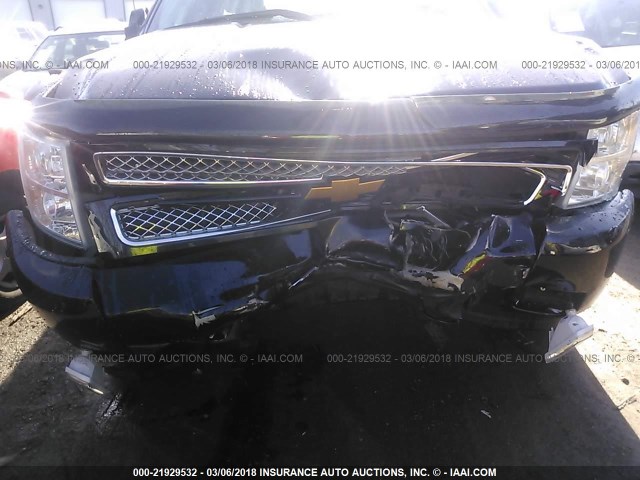 3GCPCTE02DG311849 - 2013 CHEVROLET SILVERADO C1500 LTZ BLACK photo 6