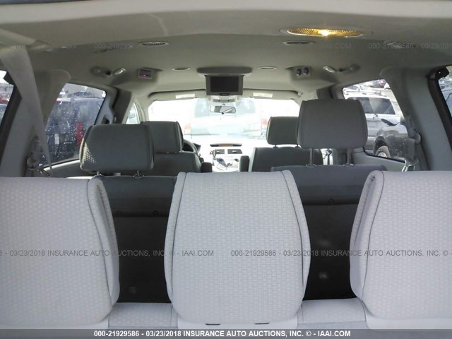 5N1BV28U28N109843 - 2008 NISSAN QUEST S/SE/SL SILVER photo 6