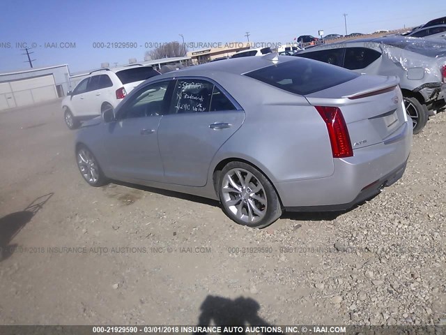 1G6AB5SA4F0134524 - 2015 CADILLAC ATS LUXURY SILVER photo 3