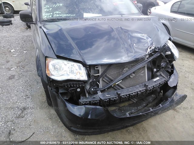 2C4RDGBG5DR615136 - 2013 DODGE GRAND CARAVAN SE BLUE photo 6