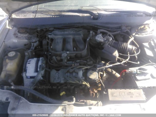 1FAFP56U26A121036 - 2006 FORD TAURUS SEL ვერცხლისფერი ფოტო 10