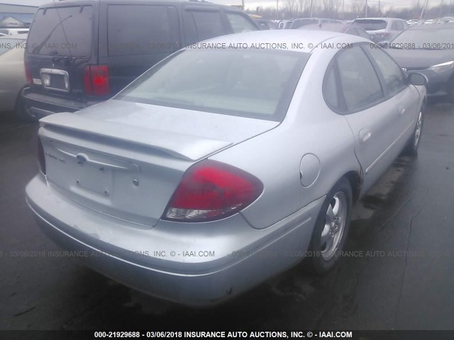 1FAFP56U26A121036 - 2006 FORD TAURUS SEL ვერცხლისფერი ფოტო 4