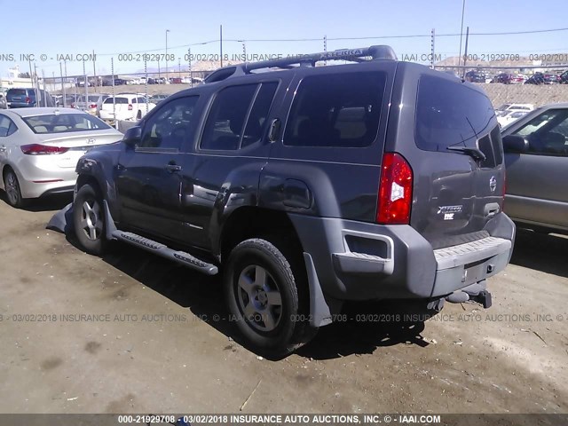 5N1AN08W87C535810 - 2007 NISSAN XTERRA OFF ROAD/S/SE GRAY photo 3