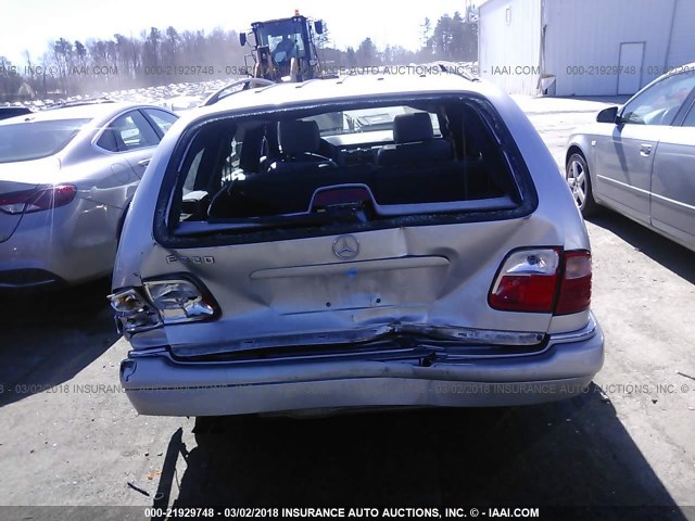 WDBJH65F7XA763150 - 1999 MERCEDES-BENZ E 320 ვერცხლისფერი ფოტო 6