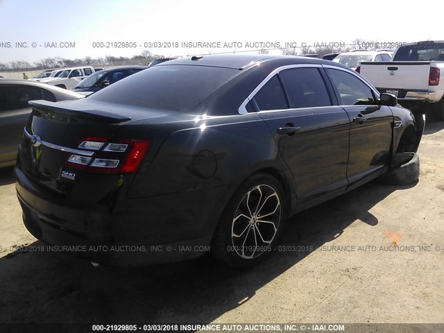 1FAHP2KT9DG169177 - 2013 FORD TAURUS SHO GRAY photo 4